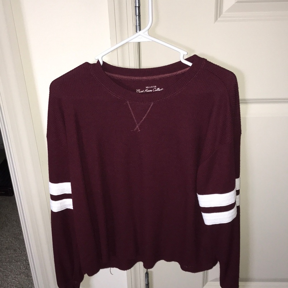 long sleeve cropped sweater